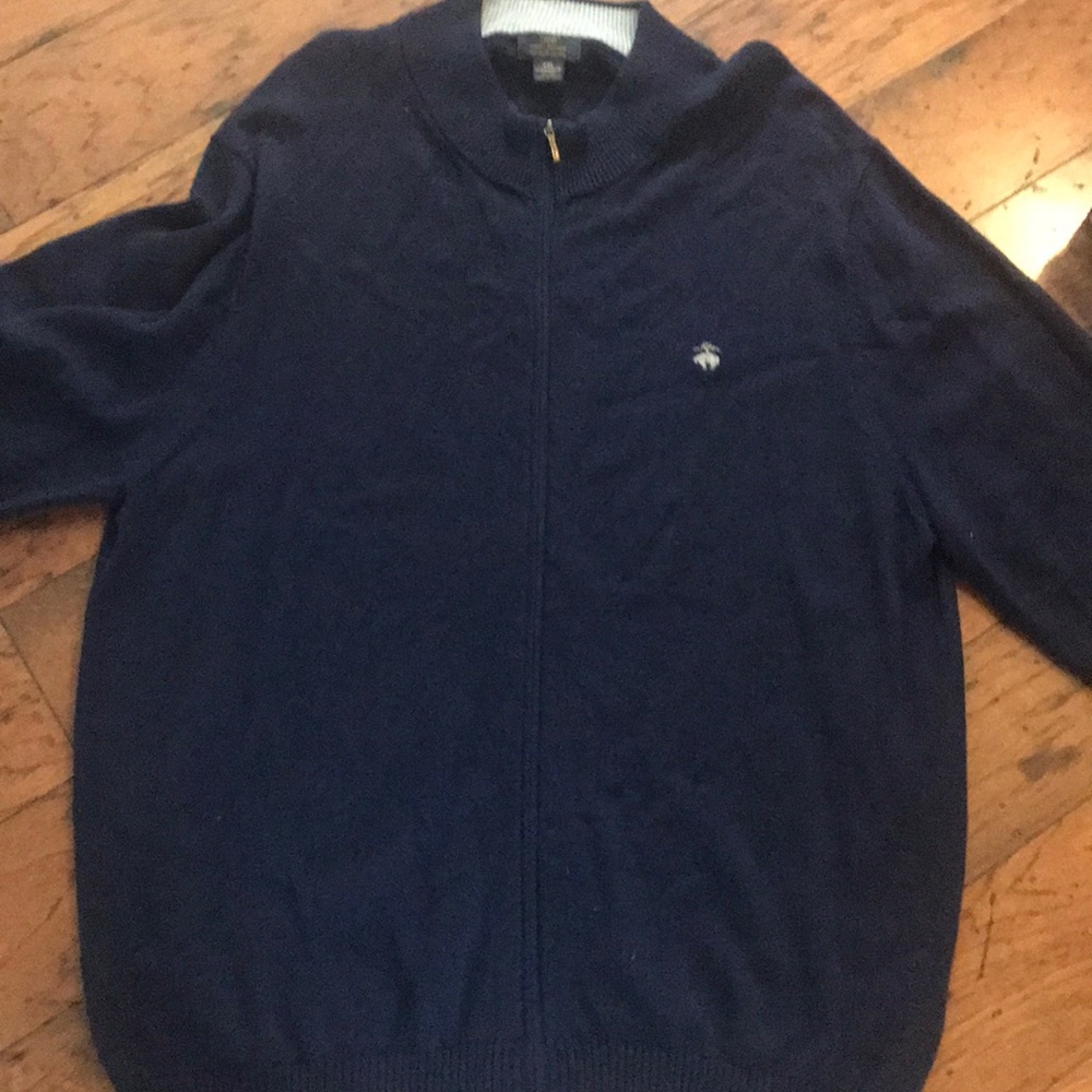 Men’s XXL BROOKS BROTHER ZIP UP CARDIGAN